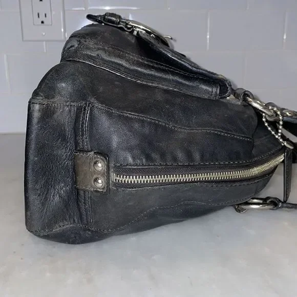 Coach Courtney Leather Dome Satchel Bag - Picture 7 of 16